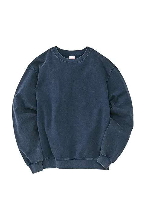 55267-01 8.8oz.（300g/m&sup2;）오픈엔드 페이드 워시 맨투맨（쮸리）								
